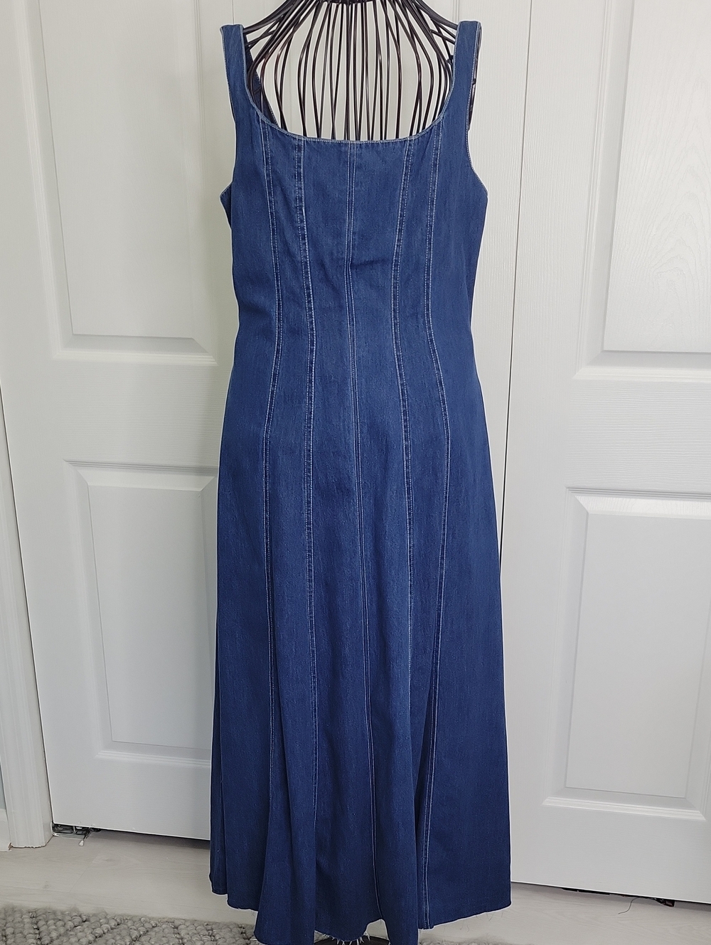 Stile Collection Boutique Denim Maxi Dress Size Small NWOT